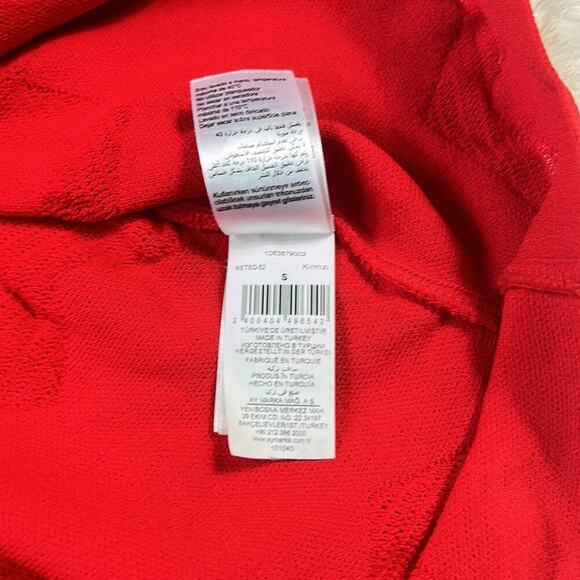 Network cherry red knit fit and flare dress, size small - Picture 10 of 12